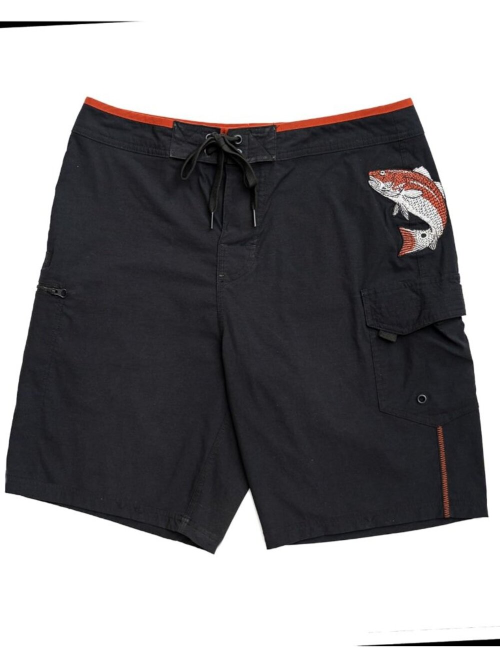 Men's Quick Dry Fishing Board Shorts | Stretch Swim Trunks with Tools Pocket